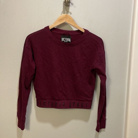 Victoria Secrets Sport dark raspberry woman’s sweatshirt - Picture 2 of 11